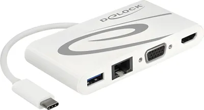 Image de DELOCK Dockingstation USB3.1/C > LAN/HDMI 4K 30Hz/VGA/USB