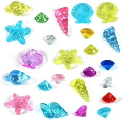 Produktbild von Tauchsportset 24-teilig, Ozean Thema, bunte Diamanten, für Schwimmpartys
