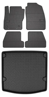 Obrázok produktu pre Gumové autokoberce SolidPRO + vaňa kufra pre: Ford Focus MK3 2011- sedan 5 ks