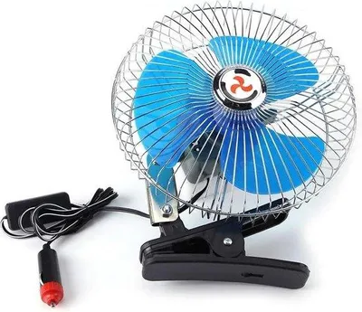 Obrázek produktu pro Kompaktní sada automobilového ventilátoru 12 V, 25 W, otočný o 180°, s upínacím klipem