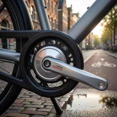 Produktbild von SHIMANO Kurbelgarnitur NEXUS FC-C6000 - 38 Zähne, silber