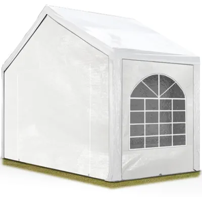 Immagine prodotto di TOOLPORT Tendone per feste 4x2 m Gazebo party per sagre, mercati 450 N bianco impermeabile protezione UV