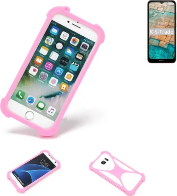 Produktbild von K-S-Trade Handy Hülle kompatibel mit Nokia C20 Schutz Hülle Bumper Silikon Schutz Hülle Cover Case Silikoncase Silikonbumper TPU Softcase