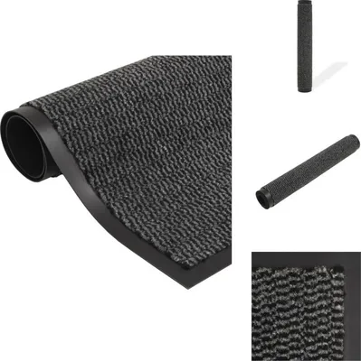 Obrázok produktu pre vidaXL Rohožka na zachytávanie nečistôt obdĺžniková všívaná 40x60 cm antracitová - Rohožky