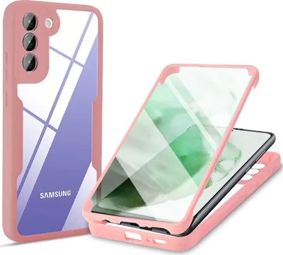Obrázek produktu pro Samsung Galaxy S21+ 5G Ochranné pouzdro, vestavěný chránič displeje 360° plná ochrana pouzdra na mobilní telefon pro Samsung S21 Plus 5G Pink