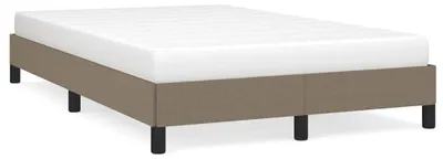 Zdjęcie produktu dla vidaXL Rama łóżka bez materaca Taupe 120x190 cm tkanina