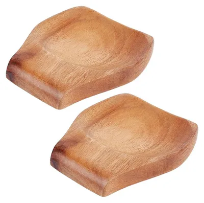 2er-Set Acacia-Holz Löffelhalter, 12x11x1,8 cm, für Küche