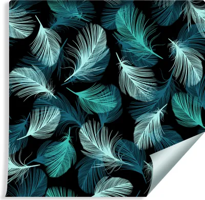Obrázek produktu pro 10m VLIES TAPETE Roll Feathers Pattern MInimalism Ornaments Motif XXL