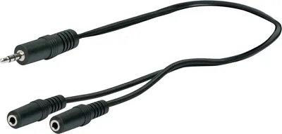 Produktbild von Schwaiger Adapter Stereo 3,5mm Klinke -> 2x3,5mm Bu 0,2m Sc