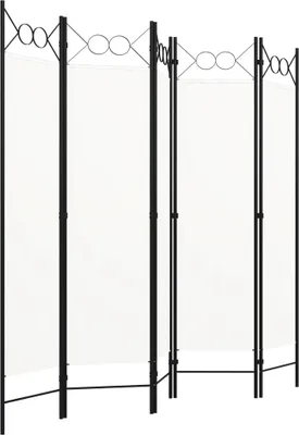 Obrázek produktu pro vidaXL 5dílný pokojový dělič bílý 200x180 cm