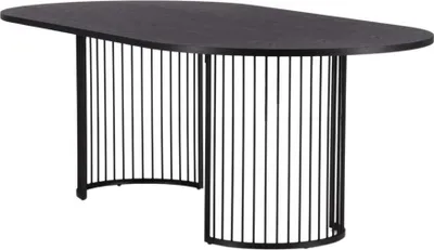 Immagine prodotto di FURNLUX Tavolo da pranzo Hamneskar Nero 110cm / Hauptfarbe: Schwarz / Dimensioni: 110 x 220 x 75 cm