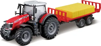 Zdjęcie produktu dla TRAKTOR Massey Ferguson 8740S + przyczepa BBURAGO