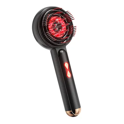Produktbild von Elektrisches 3-in-1 Kopfmassagegerät, Haar- & Kopfhautbürste, Rotlicht, 3 Massage-Modi, Ölspender, 360° Knetfunktion