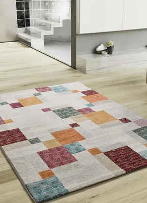 Produktbild von ATTICGO Kurzflorteppich EIDER Geometrisch in Mehrfarbig, 160x230 cm