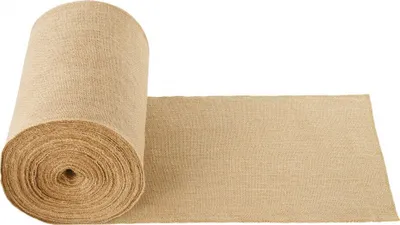 Immagine prodotto di Tessuto di iuta 50x50 cm - Tessuto decorativo di iuta per artigianato - Nastro di iuta 355 mm x 45,7 m - Decorazione sostenibile