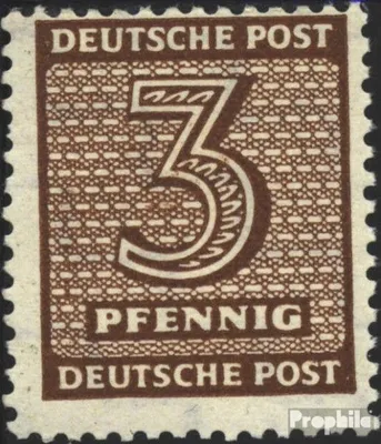 Produktbild von Briefmarken Sowjetische Zone (All.Bes.) 1945 Mi 126Y d  gestempelt Ziffer