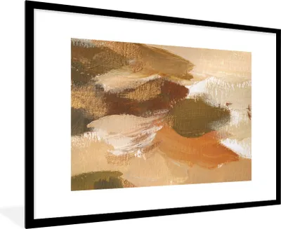 Produktbild von MuchoWow® Gerahmtes Poster Farbe - Herbst - Abstrakt 90x60 cm - Poster mit Schwarzem Bilderrahmen Wandposter Rahmen Foto Bilder - Wanddekoration - Fotos