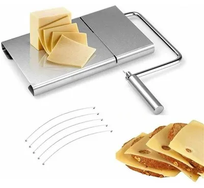 Image de Coupe-fromage - Ciseaux à fromage haut de gamme - Accessoires de cuisine de luxe - Avec fil de rechange - Ustensile de cuisine polyvalent