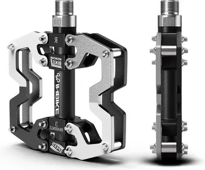 Productafbeelding van Famanu fiets pedalen - Duurzaam aluminium, zilver - Geschikt voor mountainbikes, racefietsen en trekkingfietsen
