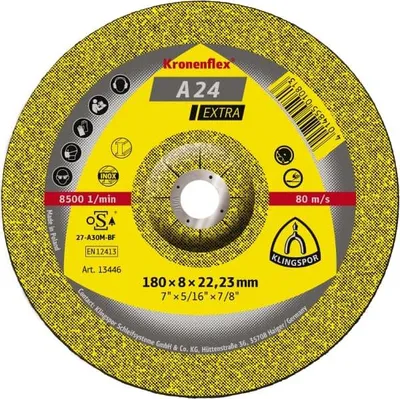 Zdjęcie produktu dla Tarcza do szlifowania 125x6 KLINGSPOR A 24 EXTRA