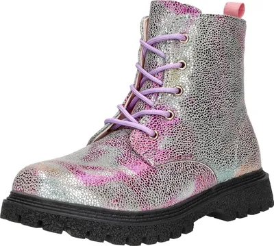 Produktbild von girlZ onlY Kinder-Mädchen-Schnürstiefel gefüttert Mehrfarbig, Farbe:rot, EU Größe:33