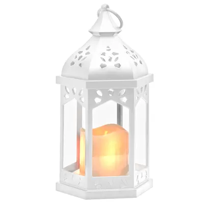 Produktbild von MasterLED LED-Laterne 28 cm mit Flammeneffekt 1800 K Weiß, batteriebetrieben