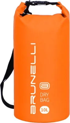 Produktbild von BRUNELLI 10L Dry Bag Wasserdichter Seesack Rucksack Packsack Trockensack mit Tragegurt orange
