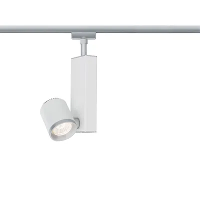 Image de Paulmann URail Spot TecLED II, 1x6,5W, finition chromée mate/blanc, 230V, métal