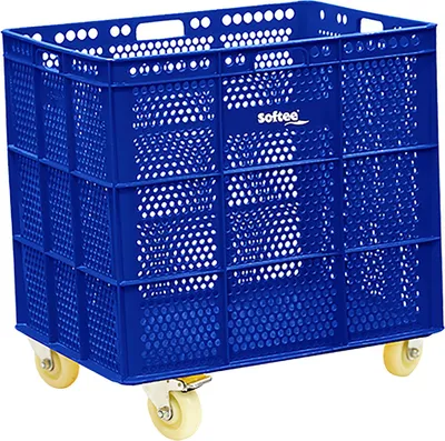 Image de PanierPolyuréthaneAvec Roues Azul - 1
