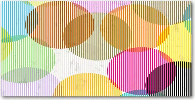 Produktbild von Tulup® Glas-Bild - 100x50 -Wandkunst - Wandbild hinter gehärtetem Sicherheitsglas  - Sonstige - Bunte Kreise - Mehrfarbig