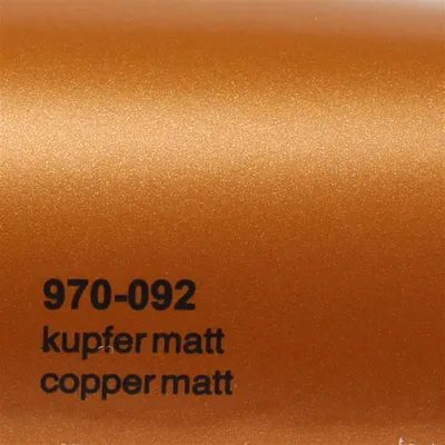 Produktbild von (25€/m²) Oracal 970RA Autofolie 092 Kupfer Matt Folie 152 cm Breite Laufmeterware gegossene Auto Folie selbstklebend