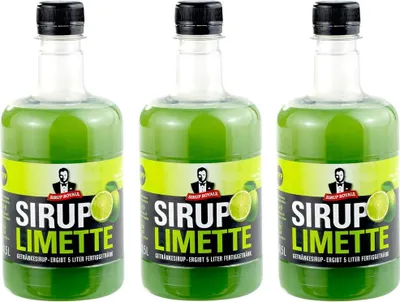 Produktbild von 3x Sirup Royale Limette Getränkesirup 0,5 L EW Drinks Cocktails Shakes Desserts Backen