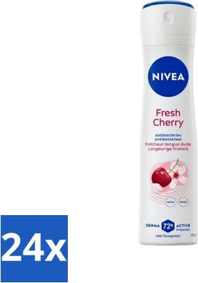 Produktbild von Nivea - Antitranspirant Deodorant - Frische Kirsche - 150 ml - Vorteilspack - 24 Stücke