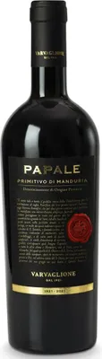 Produktbild von Varvaglione Papale Linea Oro Primitivo di Manduria 2021 | Puglia , Italien | 750ml 14.50% Vol.