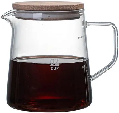 Productafbeelding van Hittebestendige Glazen Koffiepot met Deksel (300 ml)
