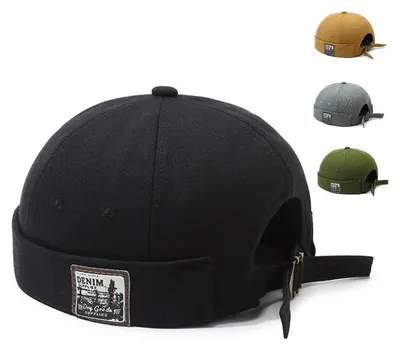 Obrázok produktu pre Pánska čiapka Docker, nastaviteľná, obvod 54-62 cm, 100% bavlna, čierna