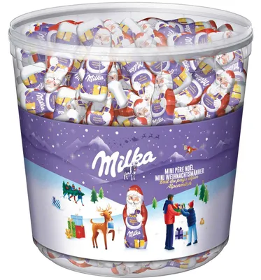 Produktbild von Milka Dose Mini-Weihnachtsmänner 1540 g