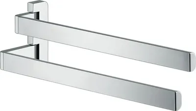 Produktbild von hansgrohe Handtuchhalter Axor universal 409mm, 2-arm, schwenkb., Edelstahl-Optik