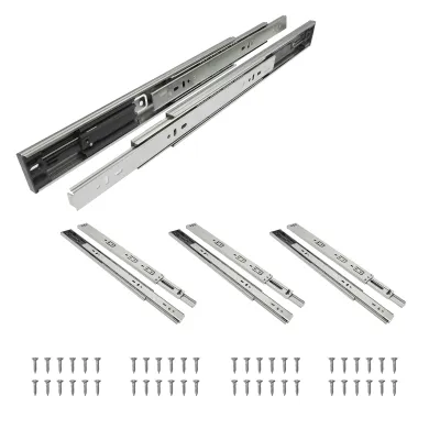 Produktbild von YALION® 4 Paar Schubladenschienen 300 mm mit Soft-Close | Vollauszug | Stahlführung | Seitliche Montage | 45 mm Stahl | 45 kg Tragkraft