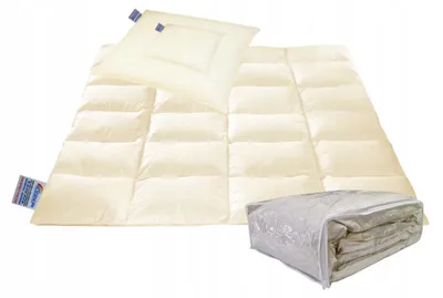 Produktbild von Wilpol bis Daunen Bettdecke Set 160x200 cm mit Kissen