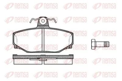 Produktbild von REMSA 0297.00 Bremsbeläge Satz Hinten Bremsklötze für VOLVO V70 I (875, 876) 850 Kombi (855) XC70 Cross Country (295) 940 II Kombi (945) 940 Kombi