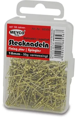 Nadeln 13 mm, Messing, gold, 50 g