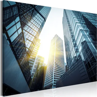 Produktbild von Italienischer Leinwand Leinwandbild - In a Big City (1 Part) Wide - Third Variant 60x40 cm Städte d-B-10004-b-c