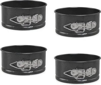 Produktbild von Famanu Mini Springformen Set 4 Stück - Antihaft Kuchenformen 10,5 cm