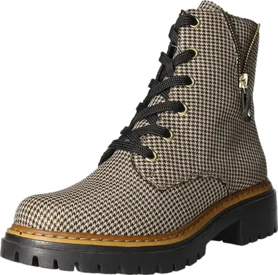 A single boot is shown against a white background.