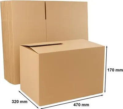 Obrázok produktu pre Kartónové krabice 470x320x170mm 10sz Kartónová krabica