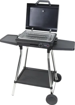 Produktbild von Sommertal BBQ928 2in1 Elektrogrill mit Deckel | Tischgrill & Standgrill elektrisch | Antihaft-Grillplatte + Grillrost | 2180W