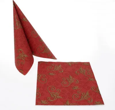 Produktbild von Serviette "Arabesque" - 40 x 40 cm - bordeaux - 33401