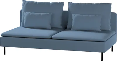 Produktbild von Dekoria Bezug für Söderhamn Sitzelement 3, blau, Bezug für Sitzelement 3