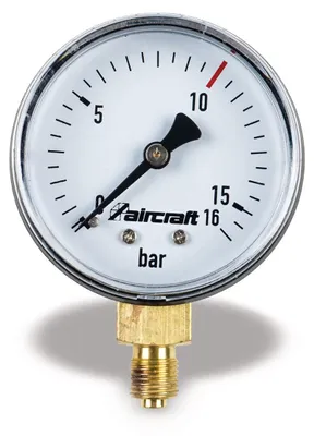 Zdjęcie produktu dla Manometr lotniczy Ø 50 mm ¼" z tyłu, 10 bar, 2506450
